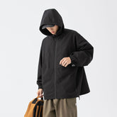 Unisex Jacket Function Men's Assault Jacket Solid Color Casual Loose-Fitting Hoodie Jacket